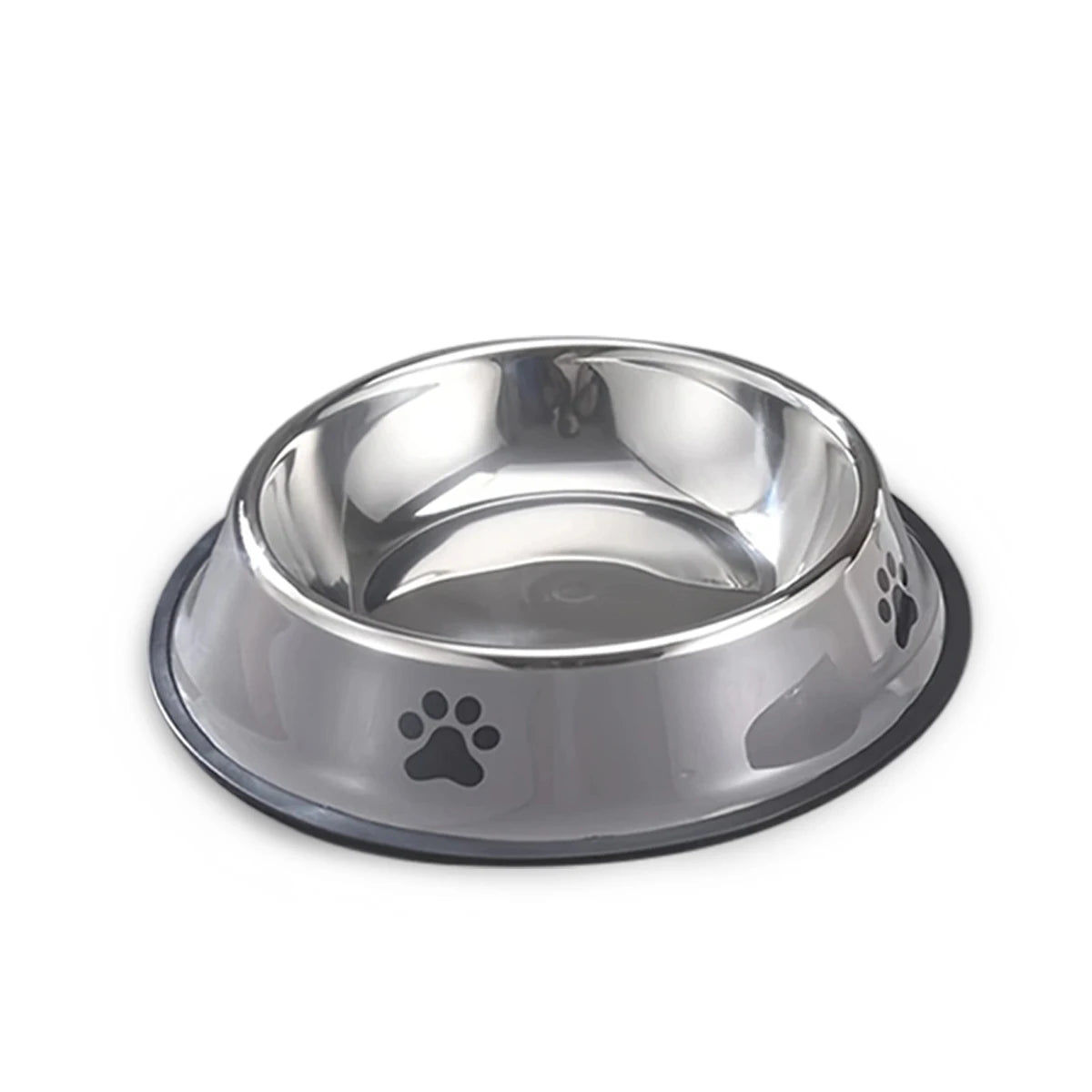Plato de acero inoxidable para mascotas